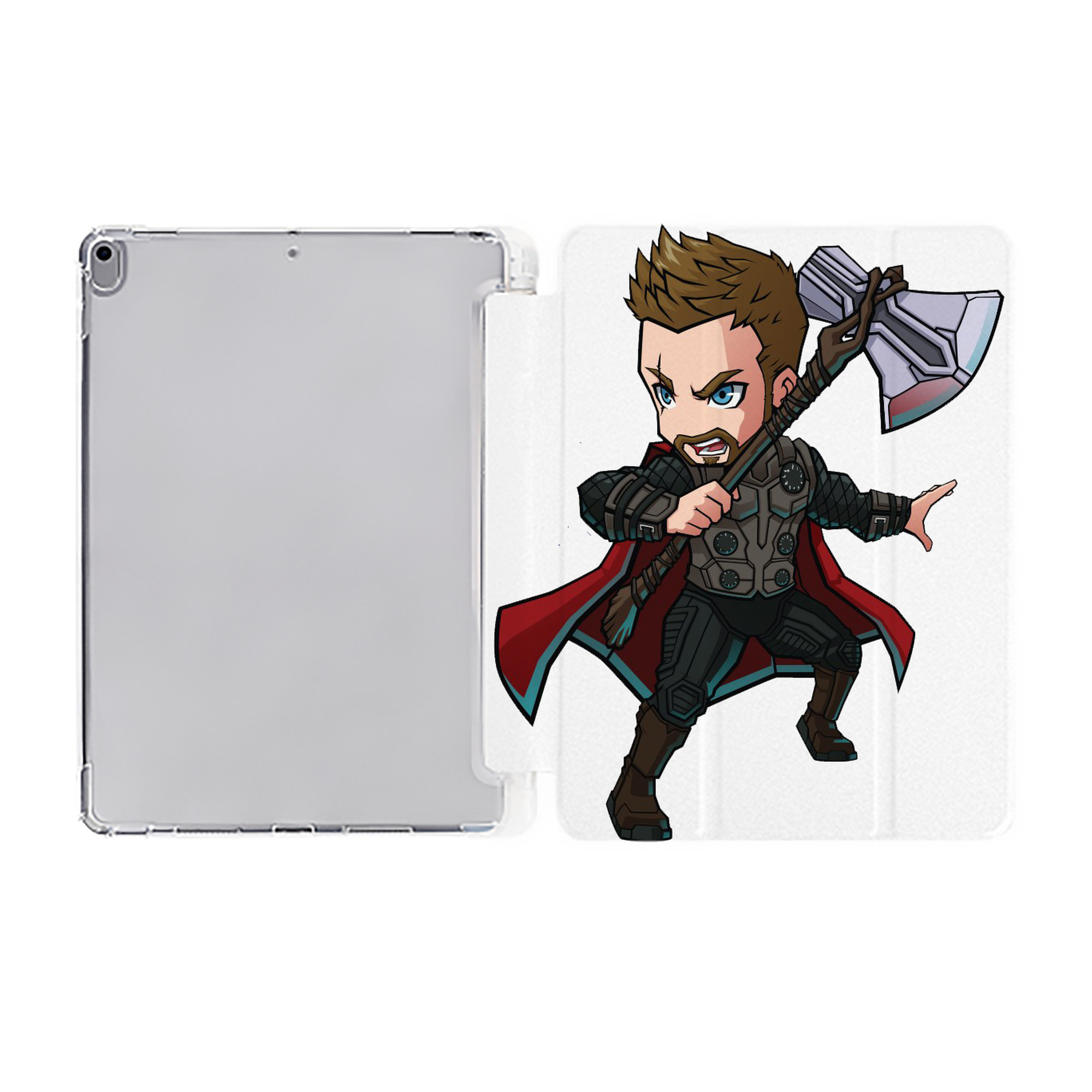 （画像用） アベンジャーズ The Avengers IPad ケース ペン収納付き 三つ折りスタンド PUレザー×シリコン 対応機種9.5/10.5/10.9インチ